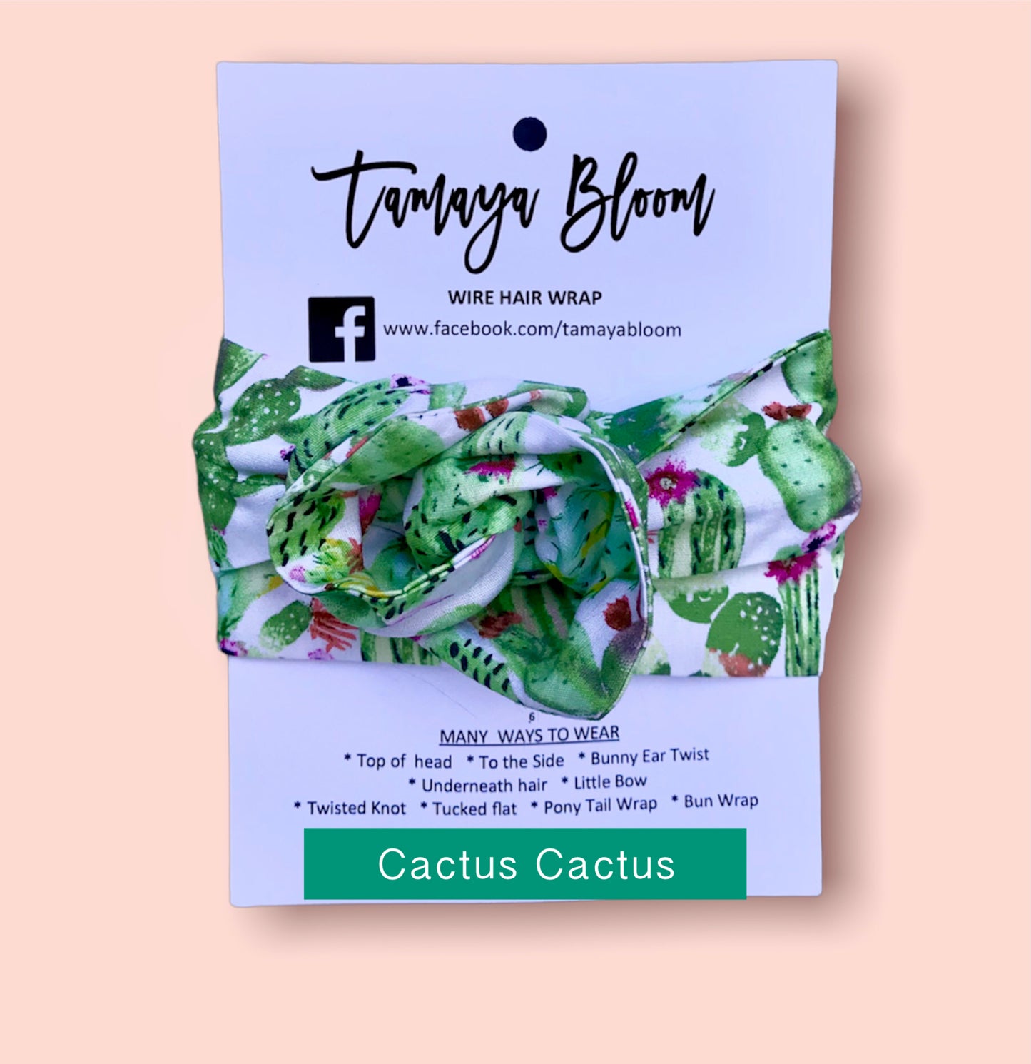 Wire Hair Wrap Cactus Cactus