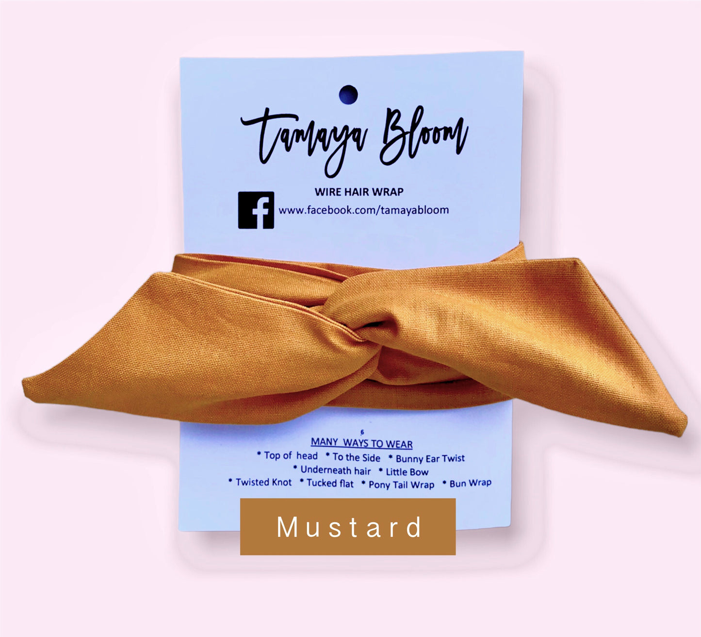 Wire Hair Wrap Mustard