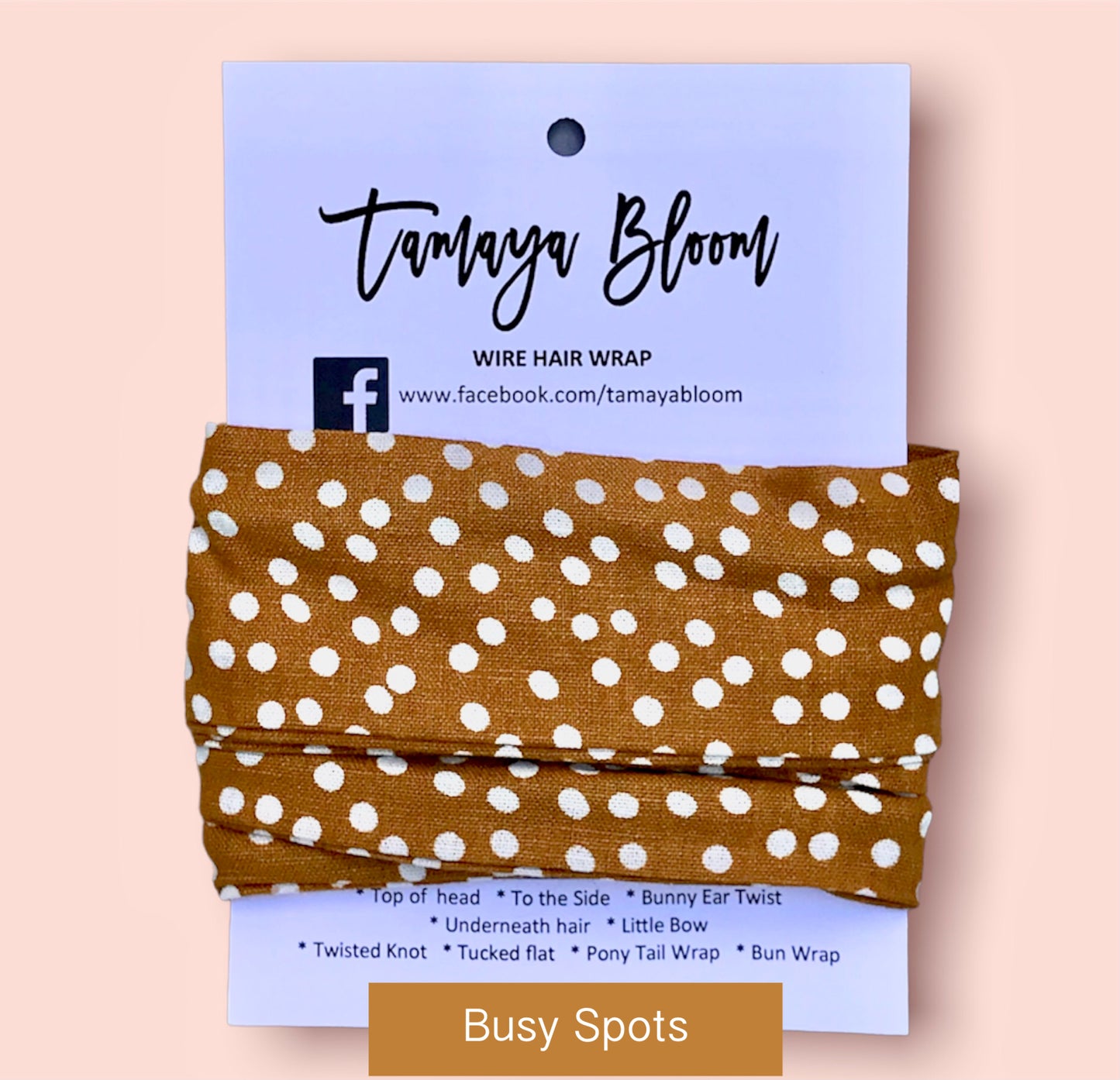 Wire Hair Wrap Busy Spots