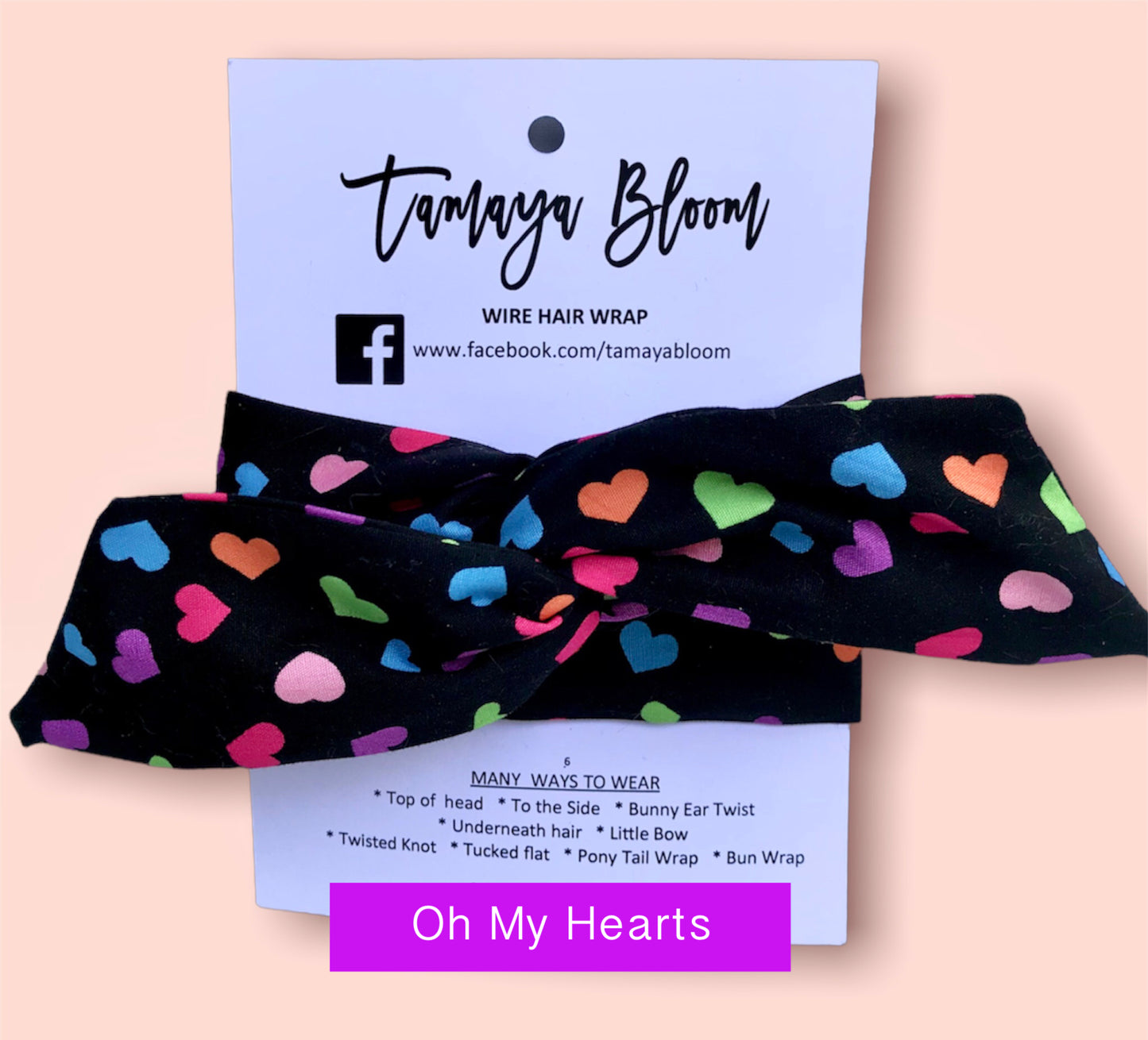 Wire Hair Wrap Oh My Hearts