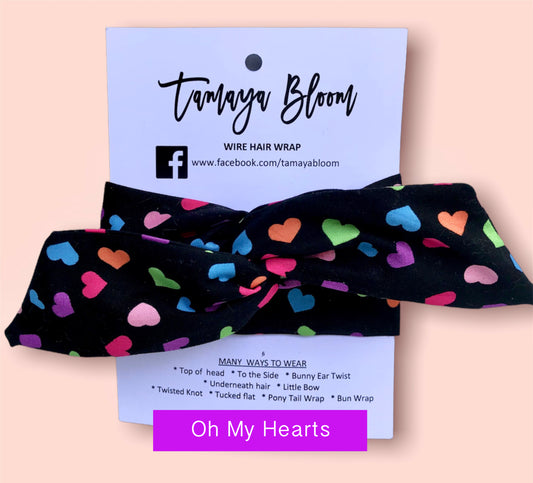 Wire Hair Wrap Oh My Hearts