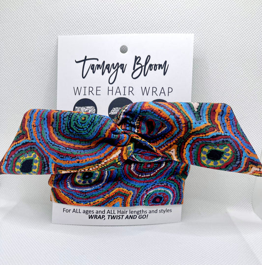 Wire Hair Wrap Warlukurlangu Ngapa Jukurrpa (Water Dreaming) Ada Nangala Dixon