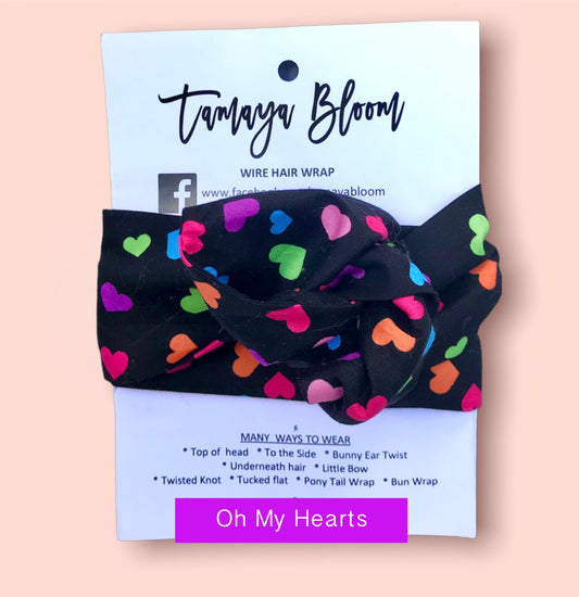 Wire Hair Wrap Oh My Hearts