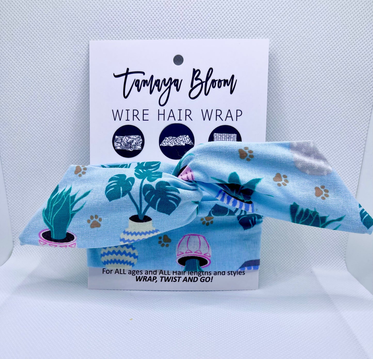 Wire Hair Wrap Plants and Paws