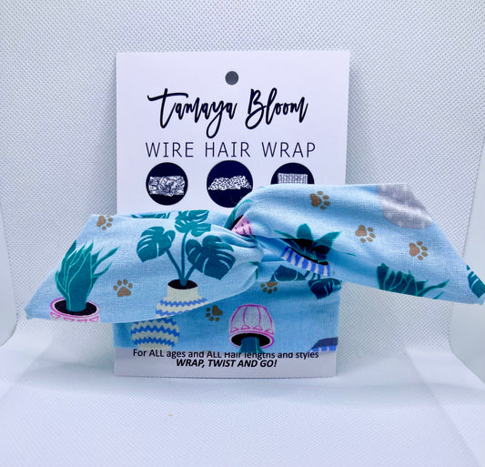 Wire Hair Wrap Plants and Paws