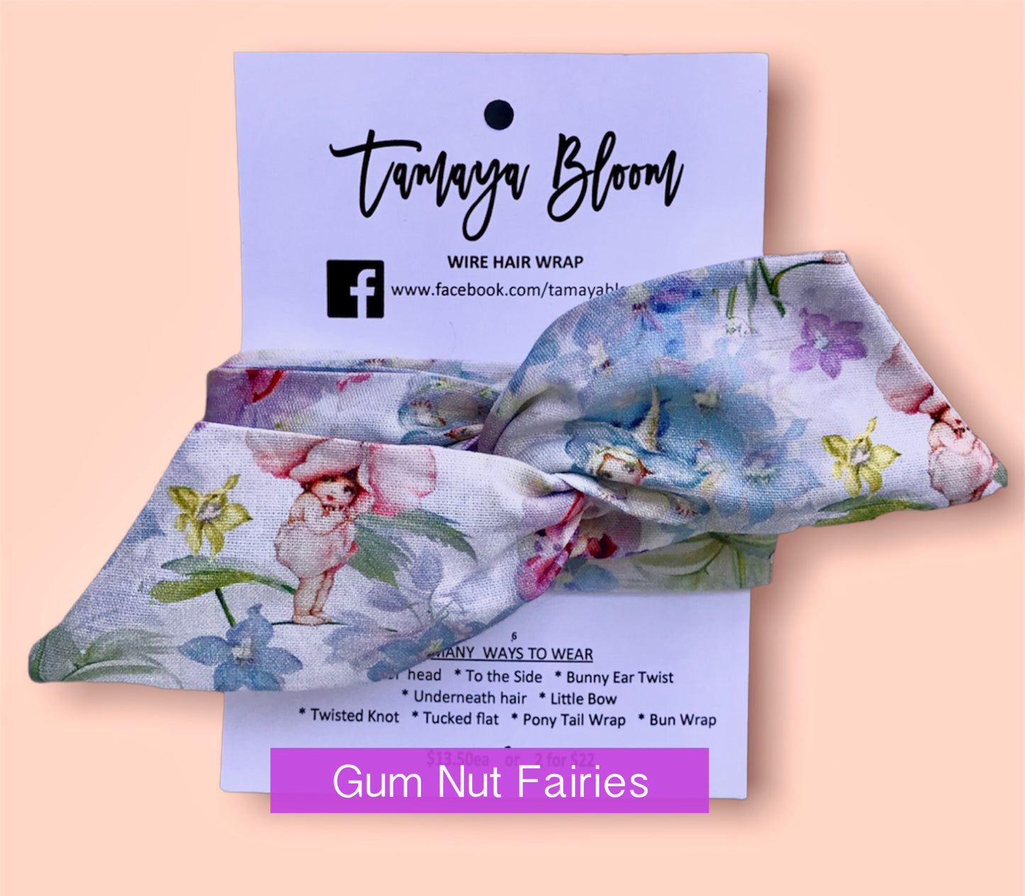 Wire Hair Wrap Gum Nut Fairies