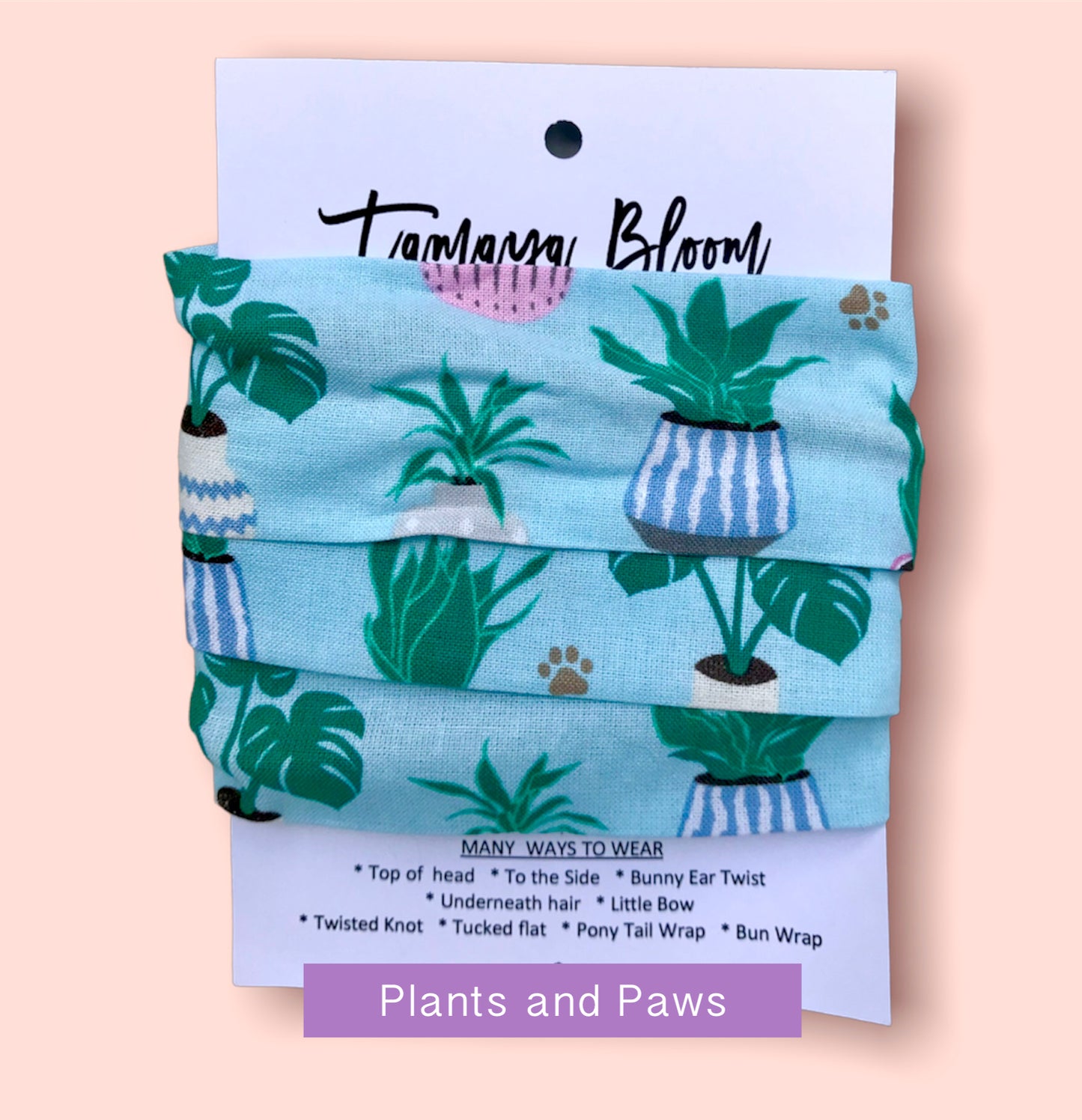 Wire Hair Wrap Plants and Paws