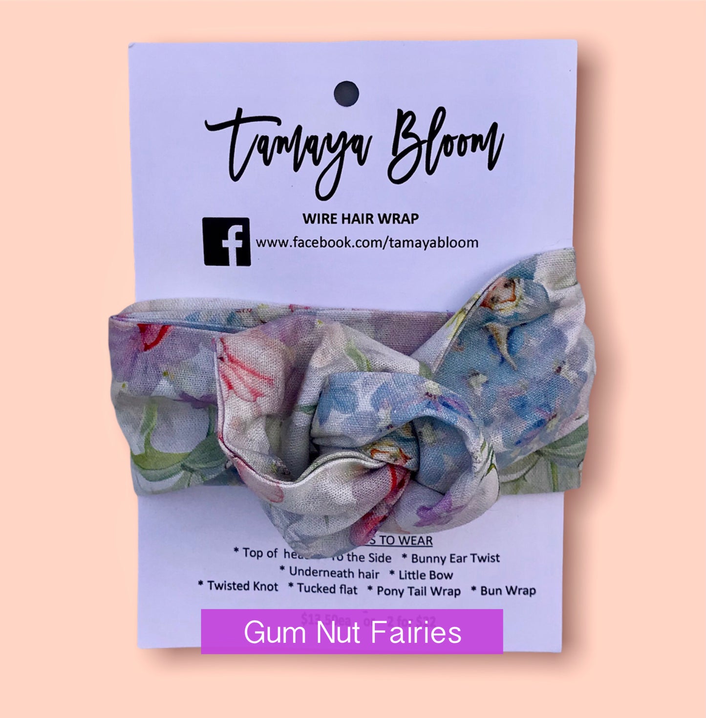 Wire Hair Wrap Gum Nut Fairies