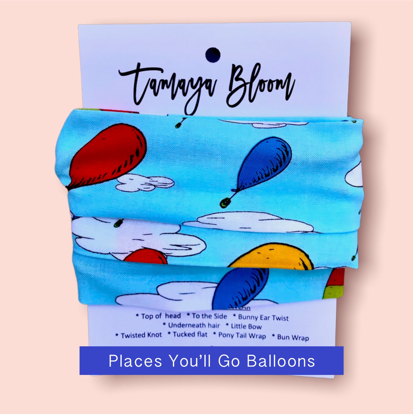 Wire Hair Wrap Places You’ll Go Balloons