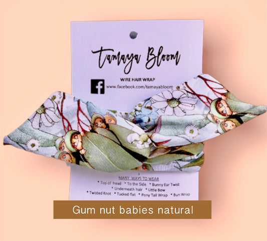 Wire Hair Wrap Gum Nut Babies Natural