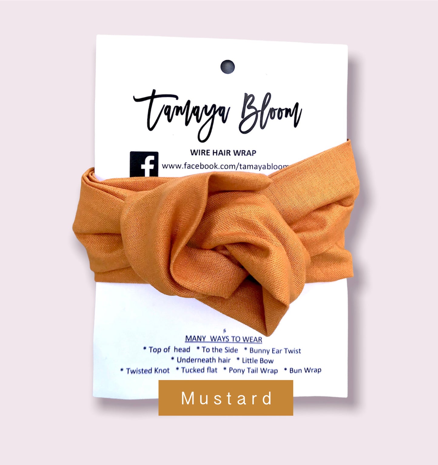 Wire Hair Wrap Mustard