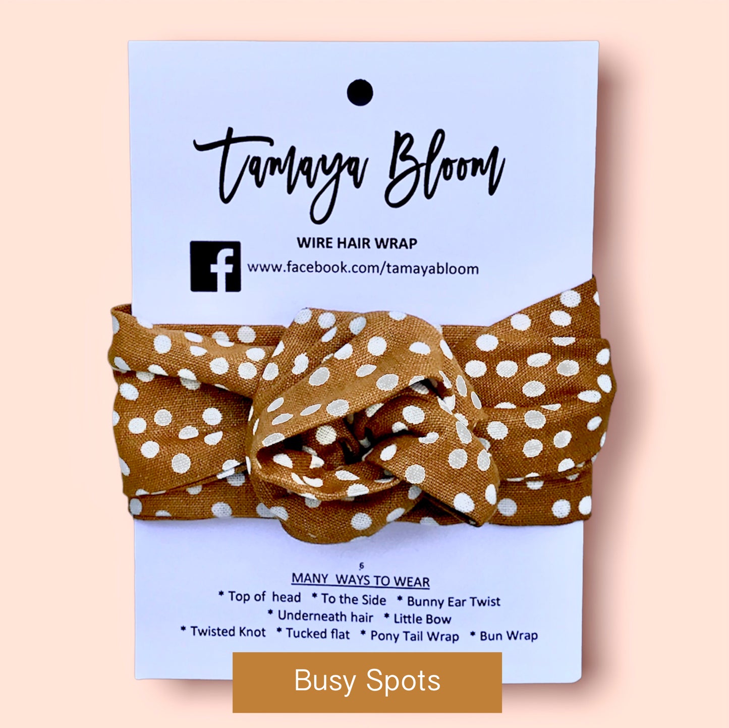 Wire Hair Wrap Busy Spots