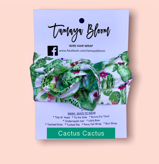 Wire Hair Wrap Cactus Cactus