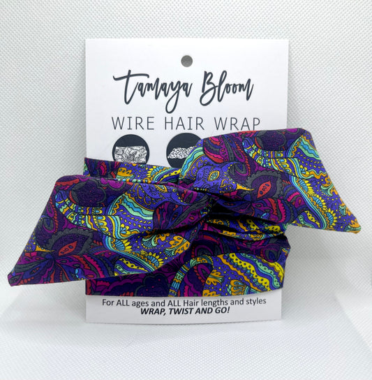 Wire Hair Wrap Feline Haze