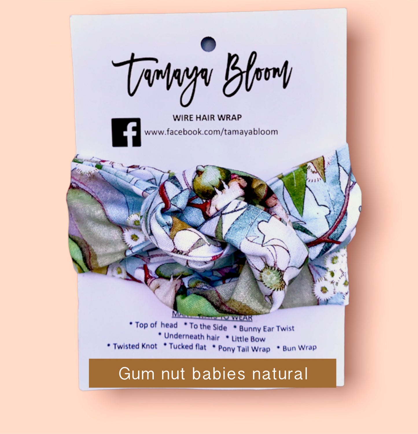 Wire Hair Wrap Gum Nut Babies Natural
